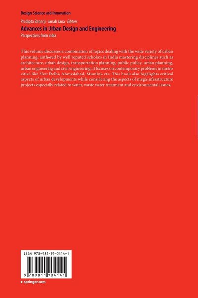 Produktbild: Advances in Urban Design and Engineering