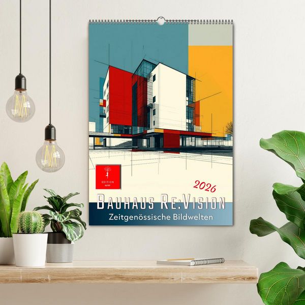 Produktbild: Bauhaus Re:Vision (Wandkalender 2026 DIN A2 hoch), CALVENDO Monatskalender