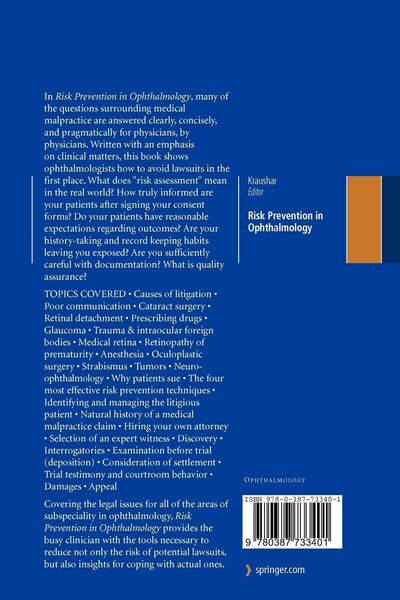 Produktbild: Risk Prevention in Ophthalmology