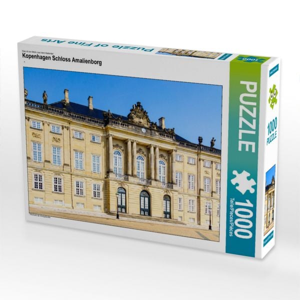 Produktbild: CALVENDO Puzzle Kopenhagen Schloss Amalienborg | 1000 Teile Lege-Gr&ouml;&szlig;e 64x48cm Foto-Puzzle f&uuml;r gl&uuml;ckliche Stunden