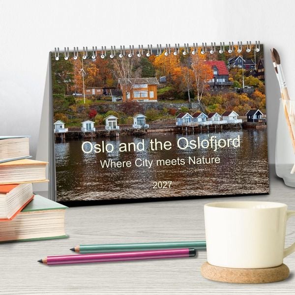 Produktbild: Oslo and the Oslofjord (Desk Calendar 2027 DIN A5 landscape), CALVENDO 12 Month DeskCalendar