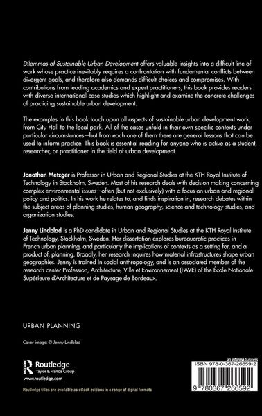 Produktbild: Dilemmas of Sustainable Urban Development