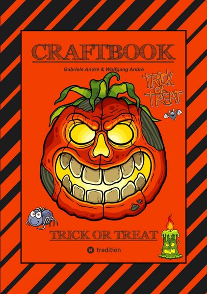 Produktbild: Craftbook - 100 Seiten Gespenstisches Halloween - Geisterspiel - R&auml;tsel - Gruselige Motive - Dia De Muertos