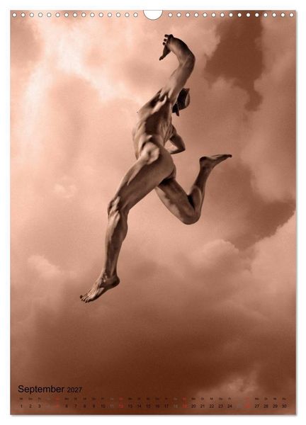 Produktbild: JUMP! ATHLETISCHE M&Auml;NNERAKTE (Wandkalender 2027 DIN A3 hoch), CALVENDO Monatskalender