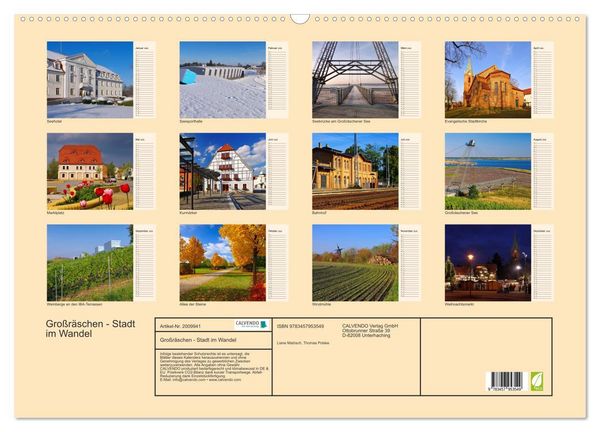 Produktbild: Gro&szlig;r&auml;schen - Stadt im Wandel (Wandkalender 2026 DIN A2 quer), CALVENDO Monatskalender