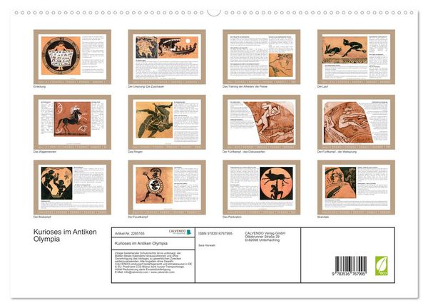 Produktbild: Kurioses im Antiken Olympia (hochwertiger Premium Wandkalender 2027 DIN A2 quer), Kunstdruck in Hochglanz