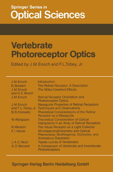Produktbild: Vertebrate Photoreceptor Optics