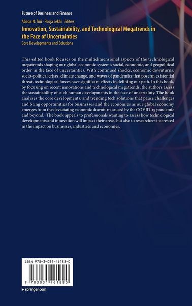Produktbild: Innovation, Sustainability, and Technological Megatrends in the Face of Uncertainties