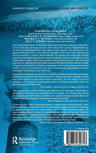 Produktbild: Contentious Geographies