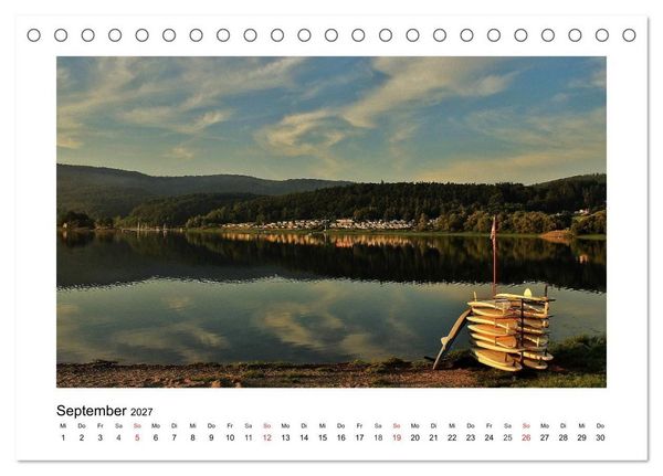Produktbild: Morgens am Edersee (Tischkalender 2027 DIN A5 quer), CALVENDO Monatskalender