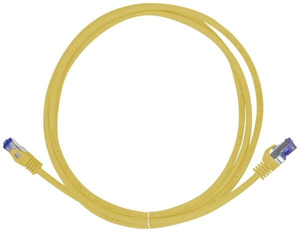 Produktbild: LogiLink C6A057S RJ45 Patchkabel CAT 6a S/FTP 2.00m Gelb 1St.