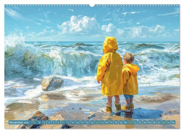 Produktbild: Am Wasser - Bei Sturm und Sonnenschein (Wandkalender 2026 DIN A2 quer), CALVENDO Monatskalender