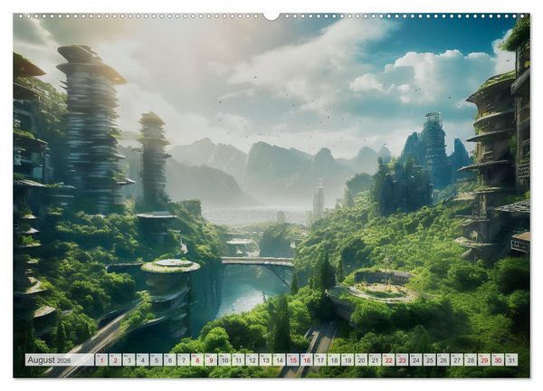 Produktbild: Gigapolis (Wandkalender 2026 DIN A2 quer), CALVENDO Monatskalender