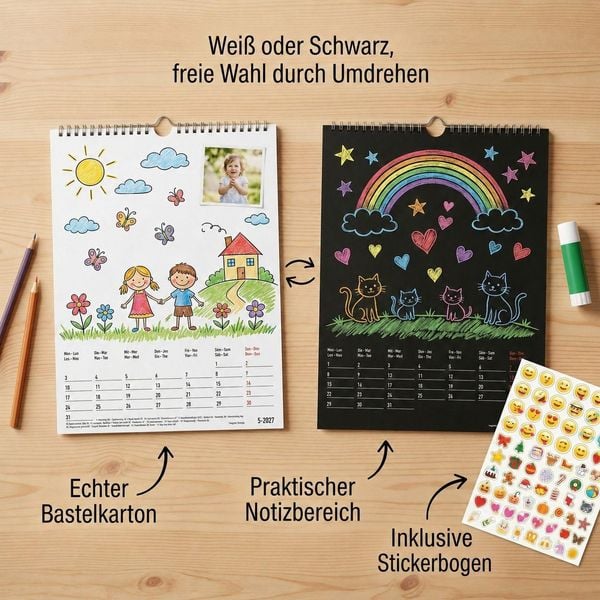 Produktbild: Kreativkalender A4 - 2 in 1 2027