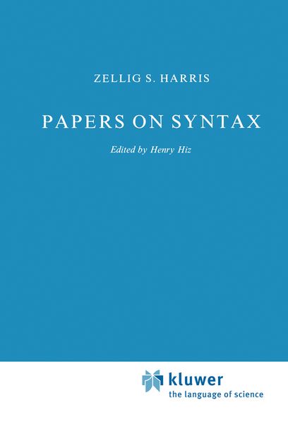 Produktbild: Papers on Syntax