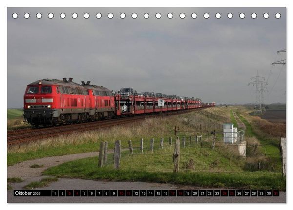 Produktbild: Die Marschbahn (Tischkalender 2026 DIN A5 quer), CALVENDO Monatskalender