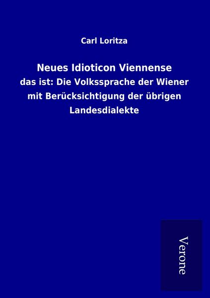 Produktbild: Neues Idioticon Viennense