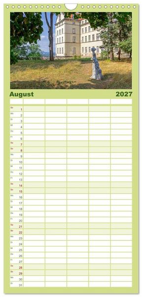 Produktbild: Familienplaner 2027 - Unterwegs in Pirna mit 5 Spalten (Wandkalender, 21 x 45 cm) CALVENDO