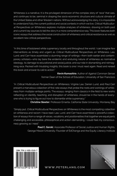 Produktbild: Critical Multicultural Perspectives on Whiteness