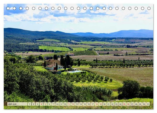 Produktbild: Toskana - Etruskische K&uuml;ste (Tischkalender 2026 DIN A5 quer), CALVENDO Monatskalender