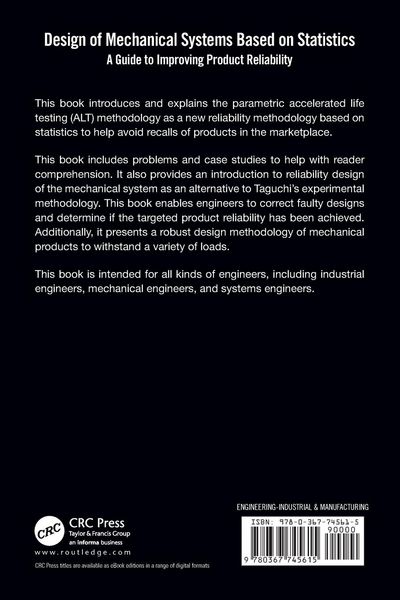 Produktbild: Design of Mechanical Systems Based on Statistics