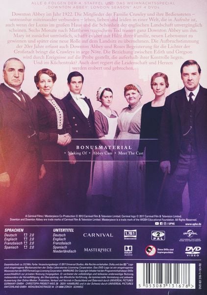 Produktbild: Downton Abbey - Staffel 4 [4 DVDs]