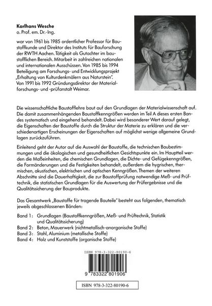 Produktbild: Baustoffe f&uuml;r tragende Bauteile