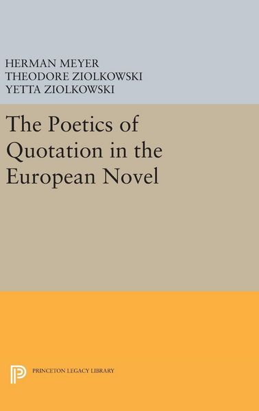 Produktbild: The Poetics of Quotation in the European Novel
