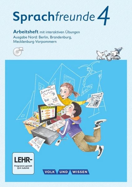 Produktbild: Sprachfreunde - Sprechen - Schreiben - Spielen - Ausgabe Nord (Berlin, Brandenburg, Mecklenburg-Vorpommern) - Neubearbeitung 2015 - 4. Schuljahr
