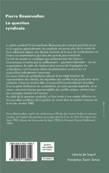 Produktbild: La Question Syndicale