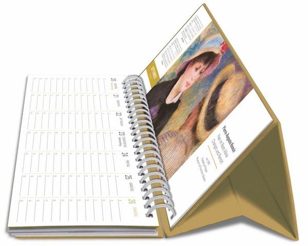 Produktbild: Die Welt der Kunst Premium-Tischplaner 2027 - Wochenkalender mit 53 Meisterwerken