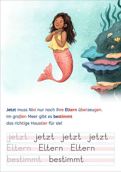 Produktbild: Lesel&ouml;wen - Lesen und schreiben lernen mit Spurrillen - Das Meerm&auml;dchen und der gro&szlig;e Wunsch