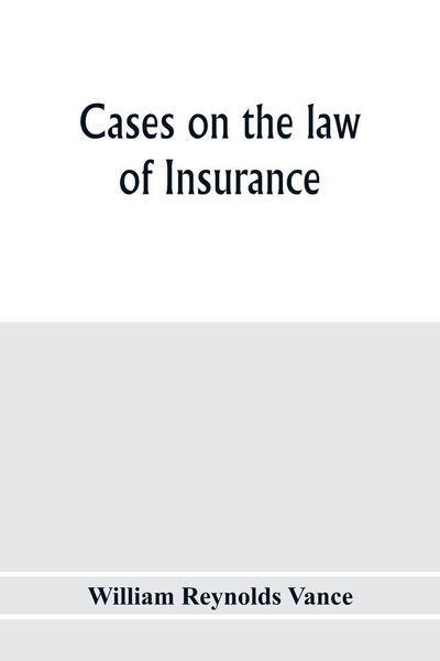 Produktbild: Cases on the law of insurance