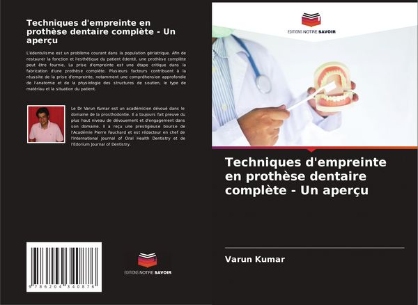 Produktbild: Techniques d'empreinte en proth&egrave;se dentaire compl&egrave;te - Un aper&ccedil;u