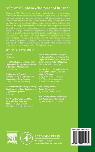 Produktbild: Advances in Child Development and Behavior
