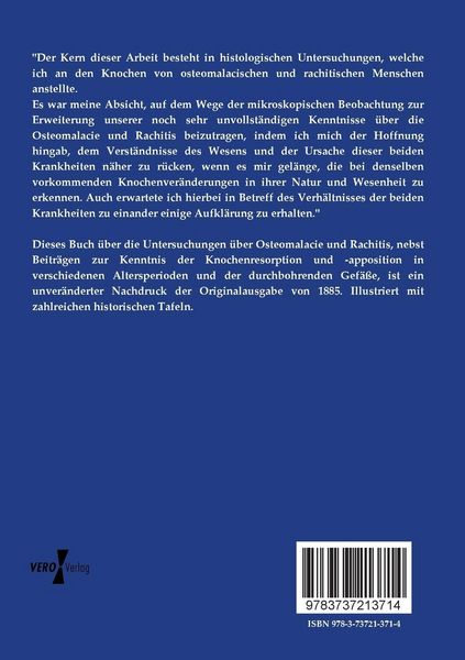 Produktbild: Untersuchungen &uuml;ber Osteomalacie und Rachitis