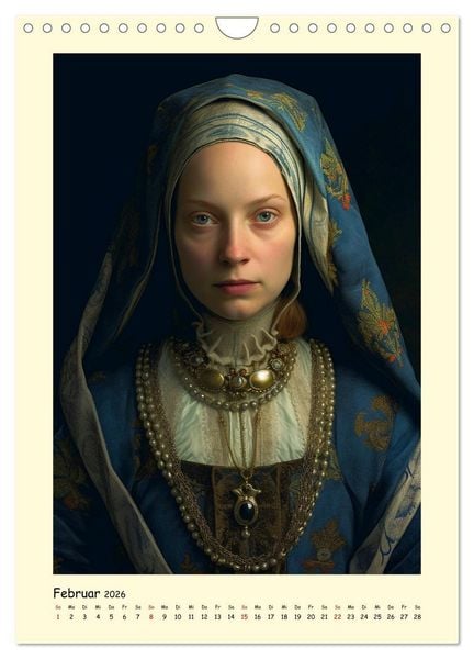 Produktbild: Mittelalter Portraits. Inspiriert vom K&ouml;nigshaus der Tudors (Wandkalender 2026 DIN A4 hoch), CALVENDO Monatskalender