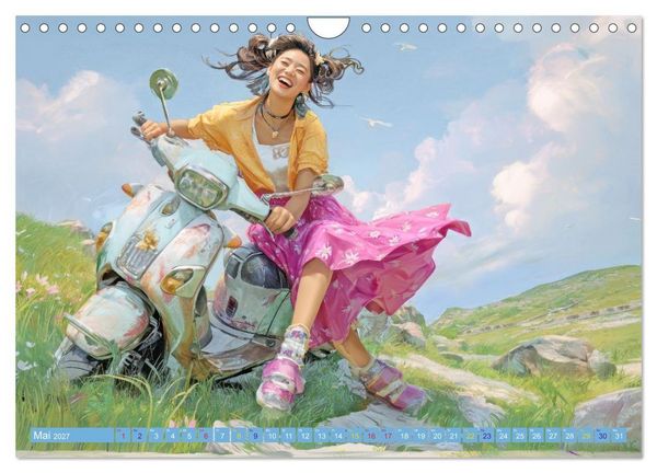 Produktbild: Japanische Figuren - Im Anime-Stil (Wandkalender 2027 DIN A4 quer), CALVENDO Monatskalender
