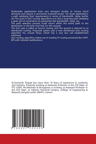Produktbild: Quality of Services Based on Routing in IP Networks