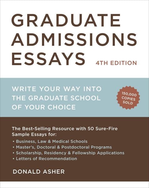 Produktbild: Graduate Admissions Essays, Fourth Edition