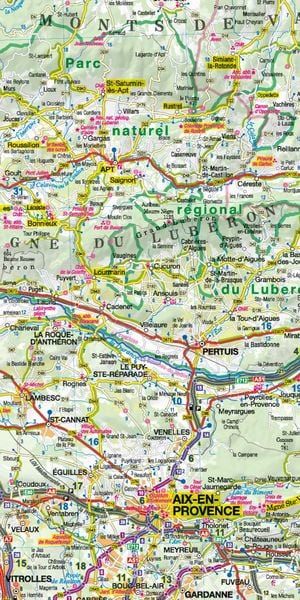 Produktbild: MoTourMaps Provence-Alpes-Côte d'Azur (Französische Alpen Süd) Auto- und Motorradkarte 1:300.000