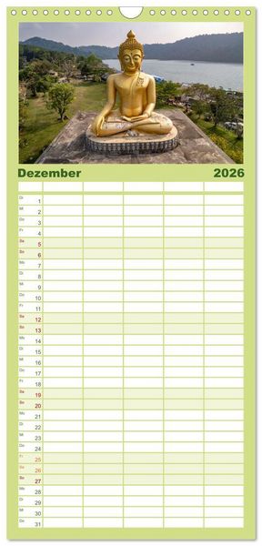 Produktbild: Familienplaner 2026 - Thailand - Koh Kood mit 5 Spalten (Wandkalender, 21 x 45 cm) CALVENDO