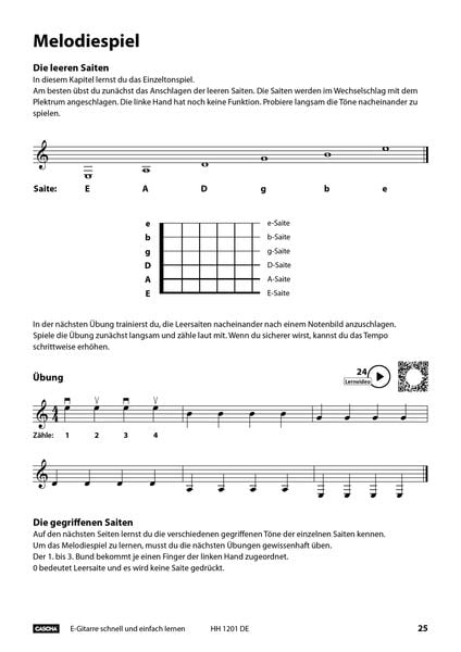 Produktbild: E-Gitarre - Schnell und einfach lernen (mit QR-Codes)