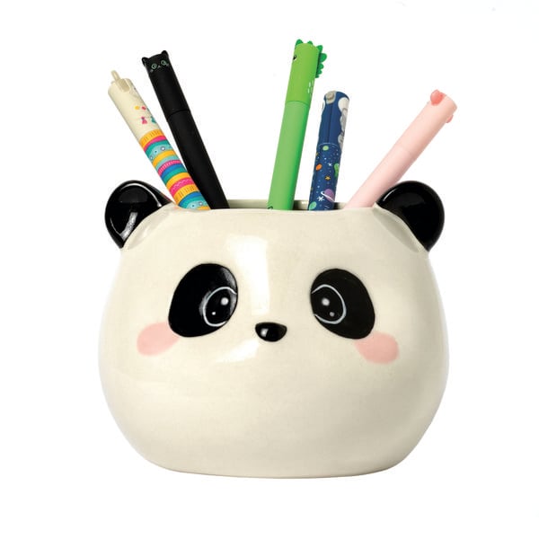 Legami Stiftehalter aus Keramik - Desk Friends - Panda