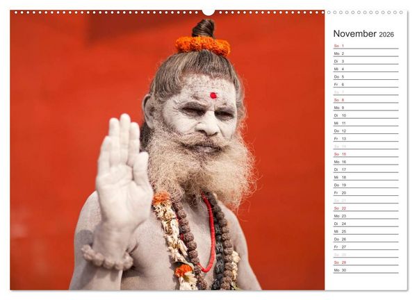 Produktbild: Farbenfrohes aus Indien (hochwertiger Premium Wandkalender 2026 DIN A2 quer), Kunstdruck in Hochglanz