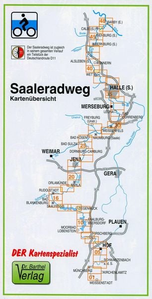 Produktbild: Saale-Radwanderweg 1 : 50 000