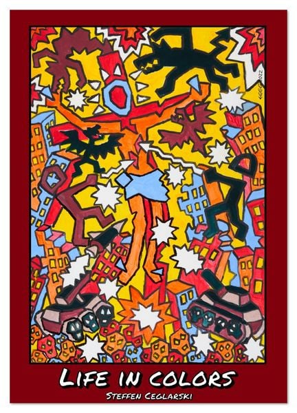 Produktbild: Life in Colors (Wandkalender 2026 DIN A2 hoch), CALVENDO Monatskalender