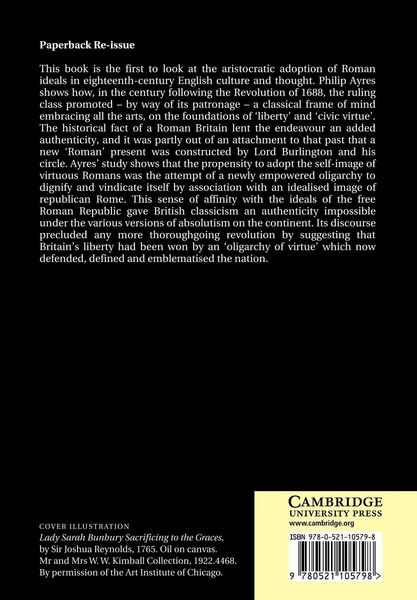 Produktbild: Classical Culture and the Idea of Rome in Eighteenth-Century England