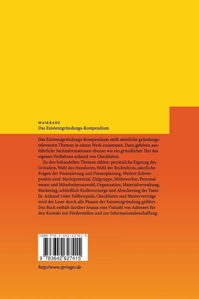 Produktbild: Das Existenzgr&uuml;ndungs-Kompendium