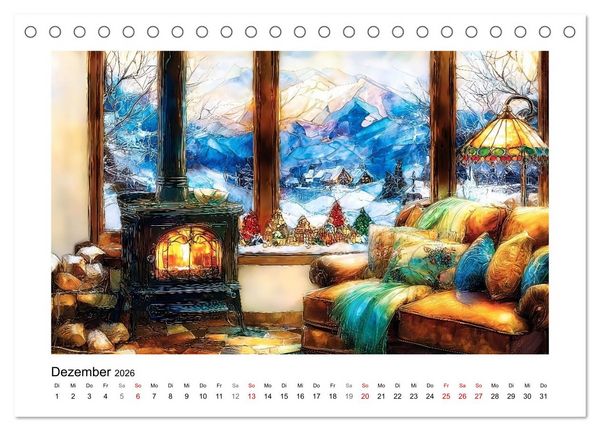 Produktbild: Die Farben der Berge (Tischkalender 2026 DIN A5 quer), CALVENDO Monatskalender